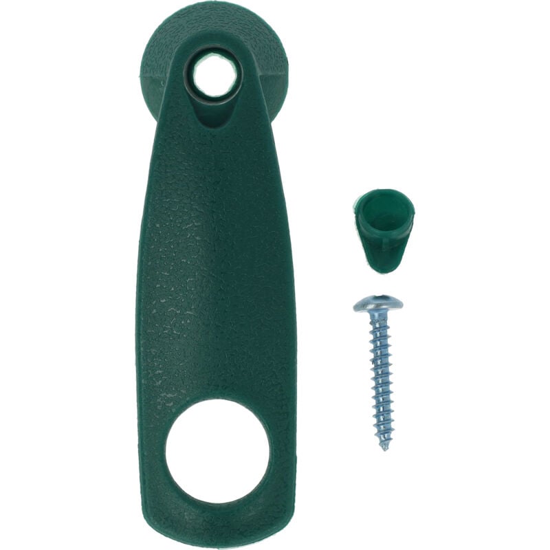 Vhbw - Kabelhalter kompatibel mit Vorwerk Kobold vk 130, vk 131 Staubsauger - Kabelhalterung mit Schraube & Schrauben-Abdeckung, dunkelgrün