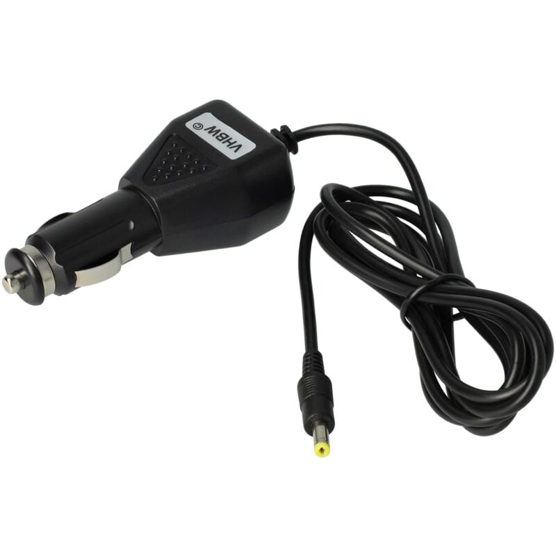 Vhbw - KFZ-Ladekabel kompatibel mit Philips AY4132-05, AY4133, DVD-PD7030, PD7000C, PD7015 DVD-Player - 12V Ladegerät, Schwarz