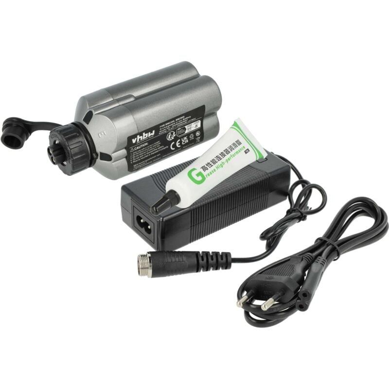 vhbw Ladegerät inkl. Akku (2500 mAh) kompatibel mit Daiwa weitere Modelle LB150-DH, LB400, MM300, LB300MT, LB270MM, LB300J Li-Ion-Akkus