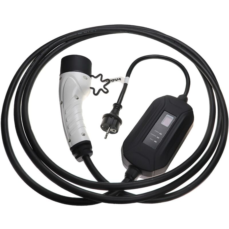 Vhbw - Ladekabel Typ 2 zu Typ f cee 7/7 kompatibel mit Audi Q8 tfsi e, Q8 e-Tron Elektroauto, 1-phasig, 16 a, 3,5 kW, 5 m