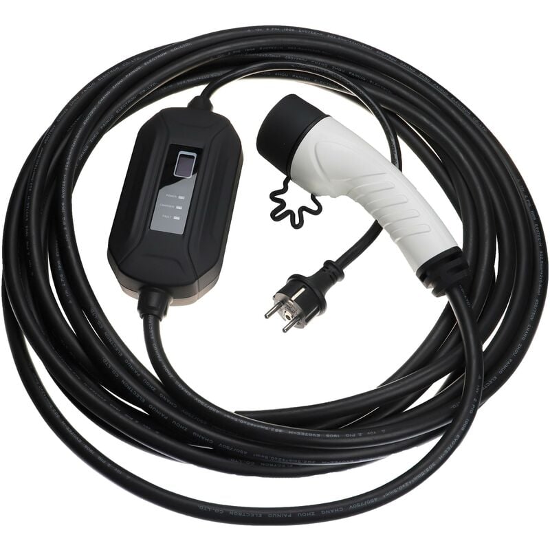 Vhbw - Ladekabel Typ 2 zu Typ f cee 7/7 kompatibel mit bmw 3er Serie, 320e, 520e, 330e Elektroauto, 1-phasig, 16 a, 3,5 kW, 10 m