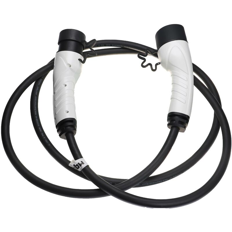 Vhbw - Ladekabel Typ 2 zu Typ 2 kompatibel mit Cupra Leon phev, Formentor phev, Born Elektroauto, 3-phasig, 16 a, 11 kW, 3 m