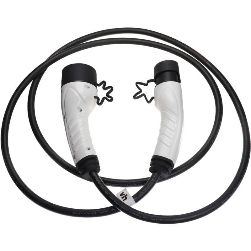 Vhbw - Ladekabel Typ 2 zu Typ 2 kompatibel mit Honda zr-v Elektroauto, 1-phasig, 16 a, 3,5 kW, 3 m