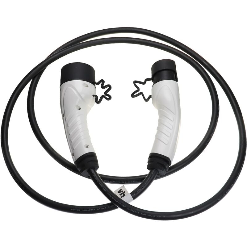 Vhbw - Ladekabel Typ 2 zu Typ 2 kompatibel mit Jeep Avenger, Compass, Compass phev Elektroauto, 1-phasig, 16 a, 3,5 kW, 3 m