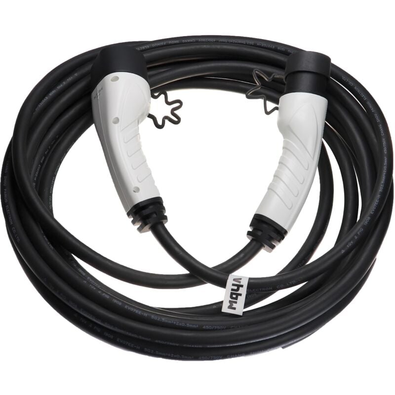 Vhbw - Ladekabel Typ 2 zu Typ 2 kompatibel mit Jeep Grand Cherokee 4xe Elektroauto, 3-phasig, 16 a, 11 kW, 10 m