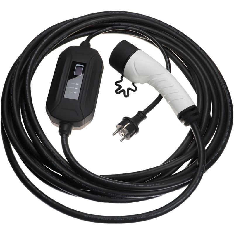 Vhbw - Ladekabel Typ 2 zu Typ f cee 7/7 kompatibel mit Volvo XC60 phev, XC40 Recharge Elektroauto, 1-phasig, 16 a, 3,5 kW, 10 m