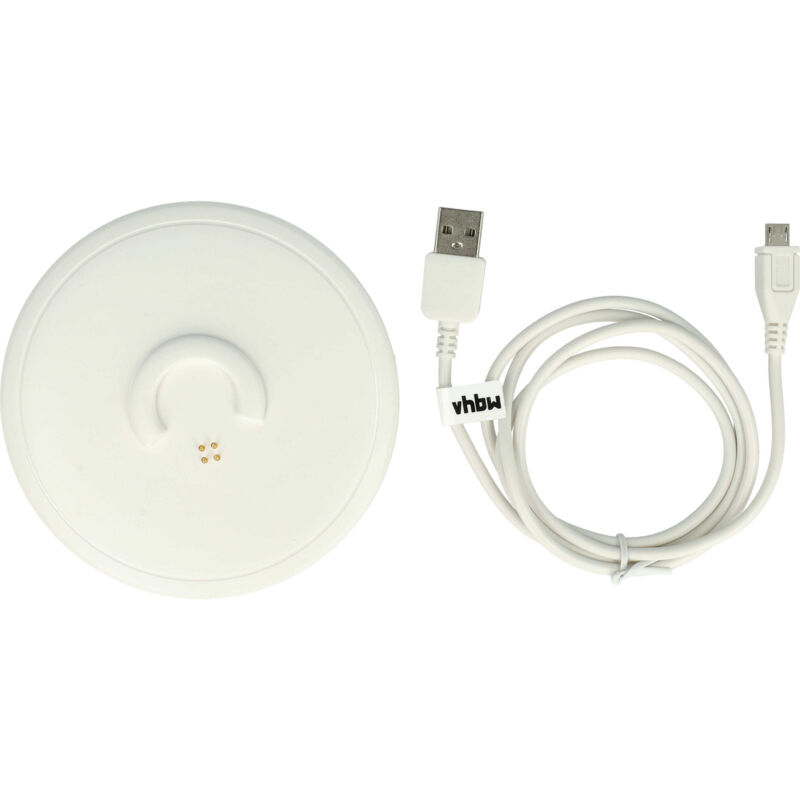 Vhbw - Ladestation kompatibel mit Bose SoundLink Revolve, Revolve+ Lautsprecher - Inkl. Micro usb Kabel, Weiß