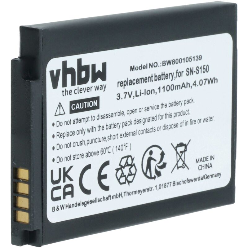 Vhbw - Akku kompatibel mit Luvion 88 Essential Babyphone Babytalker (1100 mAh, 3,7 v, Li-Ion)