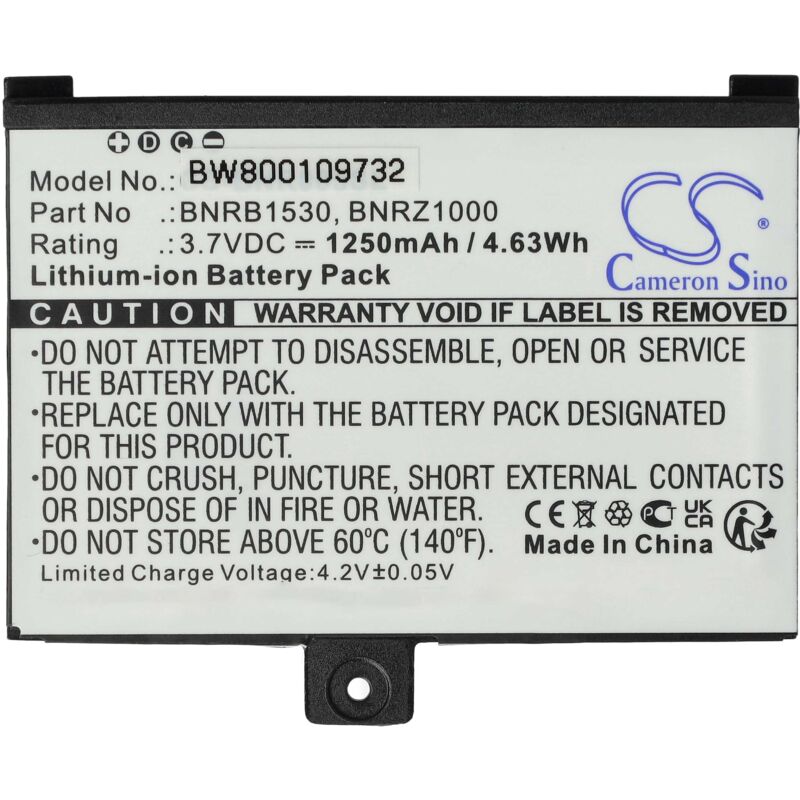 Vhbw - Akku kompatibel mit Pocketbook Pro 612, 902, 912, 903, 920, 603, 602 eBook Reader (1250 mAh, 3,7 v, Li-Ion)