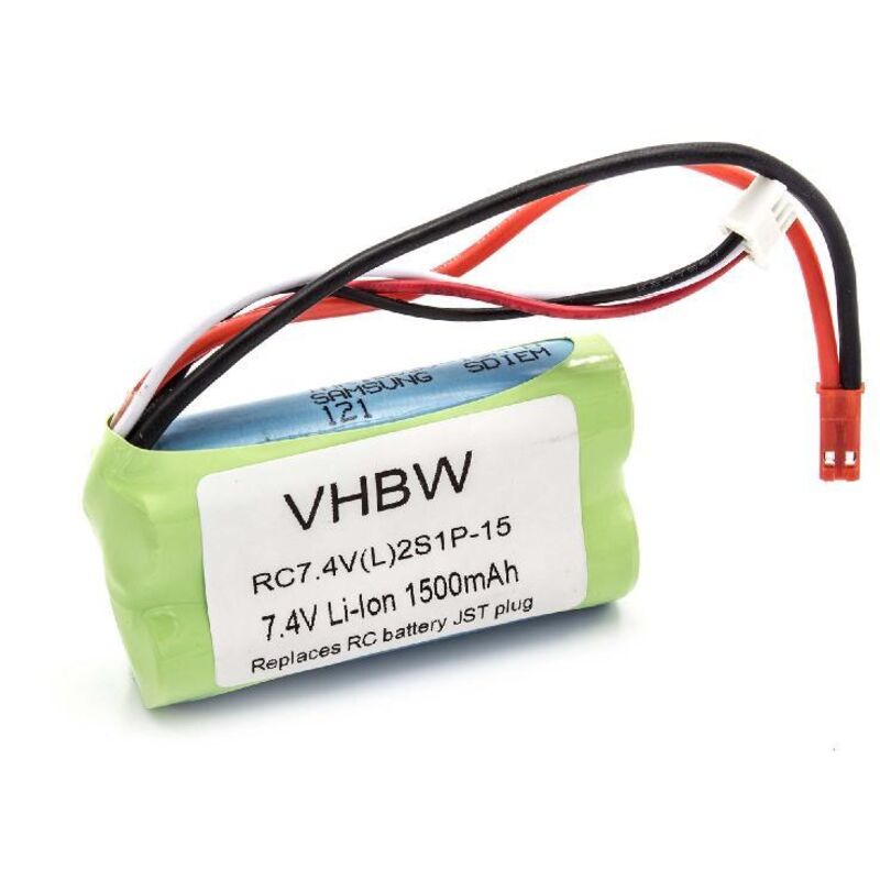 Vhbw - Akku kompatibel mit mjx rc Helicopter F645, F45 Modellbau (1500mAh, 7,4V, Li-Ion, jst)