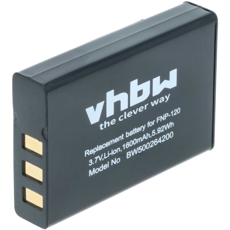 Vhbw - 1x Akku kompatibel mit gns BT-338, BT-318, BT-318x, 5840, 5843 gps Navigation Navi (1600 mAh, 3,6 v, Li-Ion)