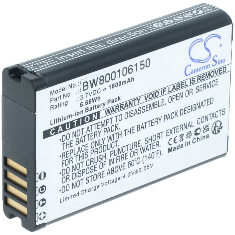 Vhbw - 1x Akku kompatibel mit Garmin E1GR, E2GR virb elite, Virb Elite, E1GR virb elite, E2GR Videokamera Camcorder (1800 mAh, 3,7 v, Li-Ion)