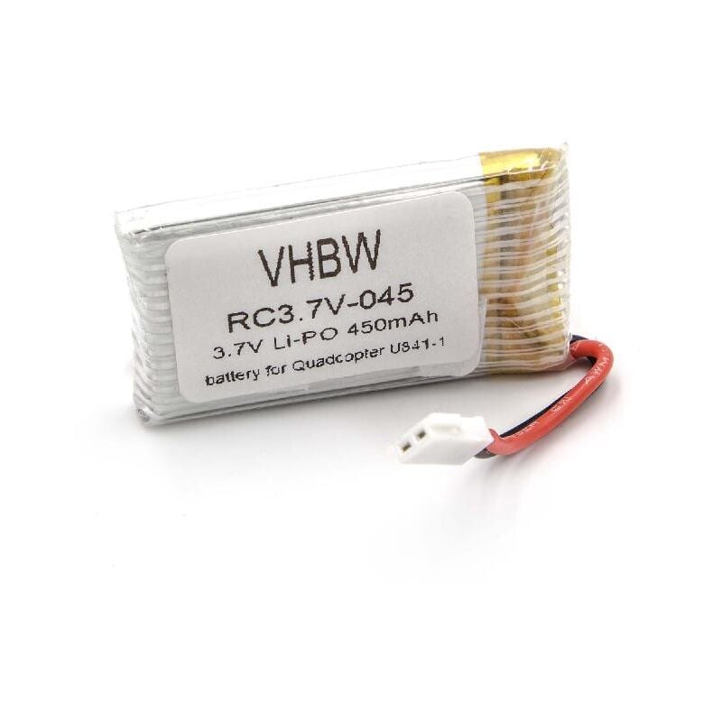 Vhbw - Akku kompatibel mit udi U841-16, U843, U841-1 Drohne Multicopter Quadrocopter (450 mAh, 3,7 v, Li-Ion)
