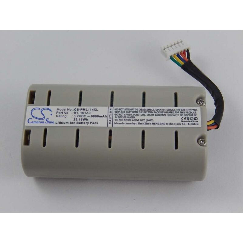 vhbw 1x Akku kompatibel mit Pure One Mini Union Jack, One Mini, One Mini Series II, D240, Evoke D2 digital Radio (6800 mAh, 3,7 V, Li-Ion)