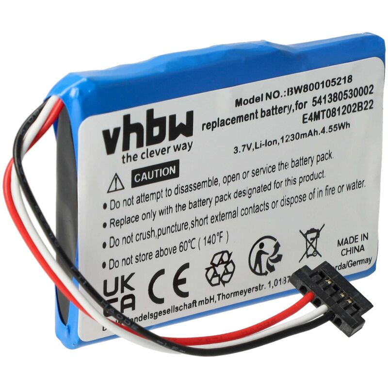 Vhbw - Akku kompatibel mit Navigon Transonic pna 7000, pna 7000T, PNA-6000, PNA-6000T gps Navigation Navi (1200 mAh, 3,7 v, Li-Ion)