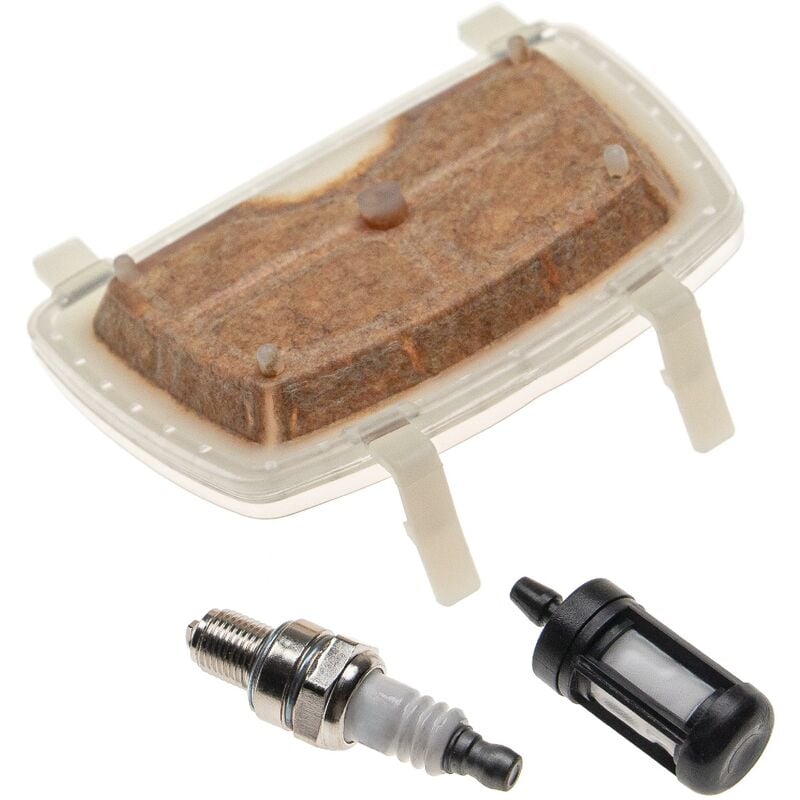 Luft-Filter, Kraftstofffilter, Zündkerze kompatibel mit Stihl ms 171, 201, 181, 211 Motorsäge, Kettensäge - Wartungsset - Vhbw