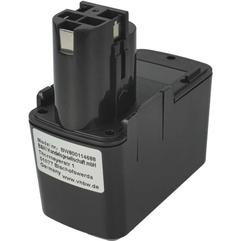 Vhbw - Akku kompatibel mit Bosch psb 12VSP-2, psr 120, psr 12VES Werkzeug (1500 mAh, NiMH, 12 v)