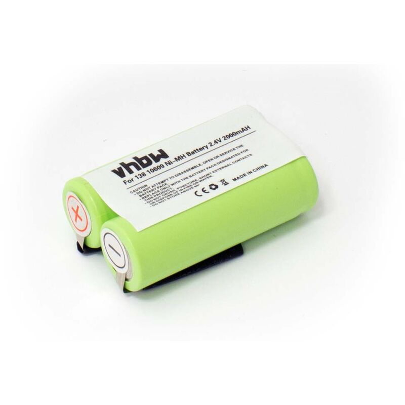 Vhbw - Akku kompatibel mit Braun 8970, 6522, 6525 Rasierer (2000 mAh, 2,4 v, NiMH)