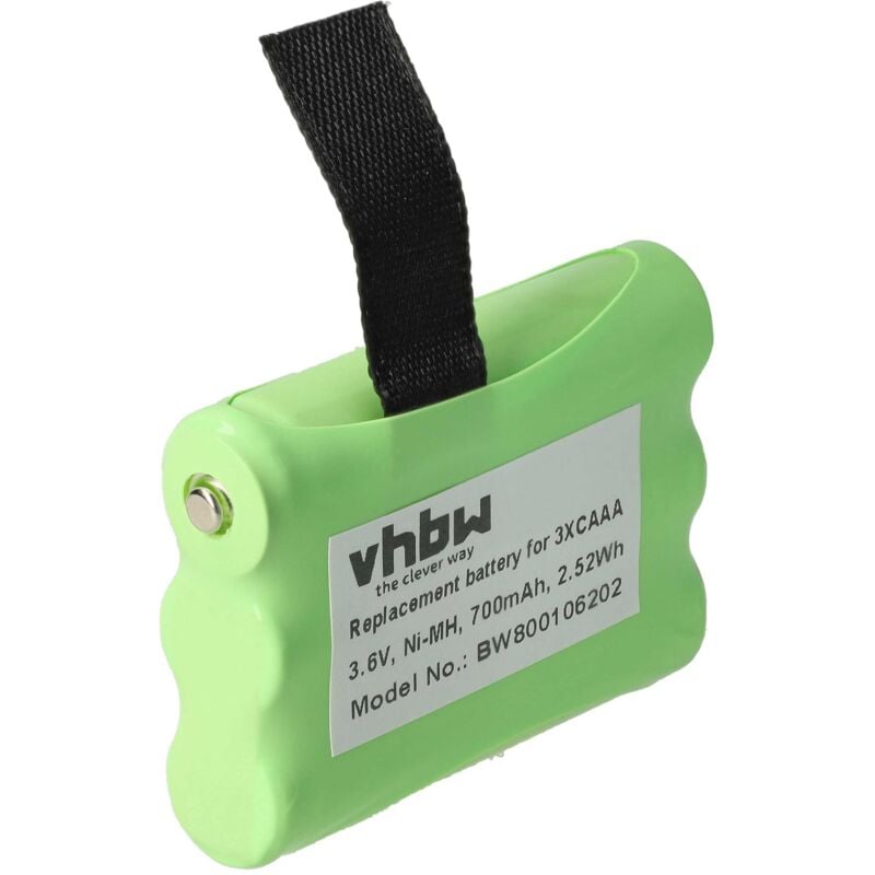 Vhbw - Akku kompatibel mit Motorola SX600, SX800, SX800R, SX500R, FV300, FV500, FV700, SX900, FV700R, SX900R Funkgerät (700 mAh, 3,6 v, NiMH)