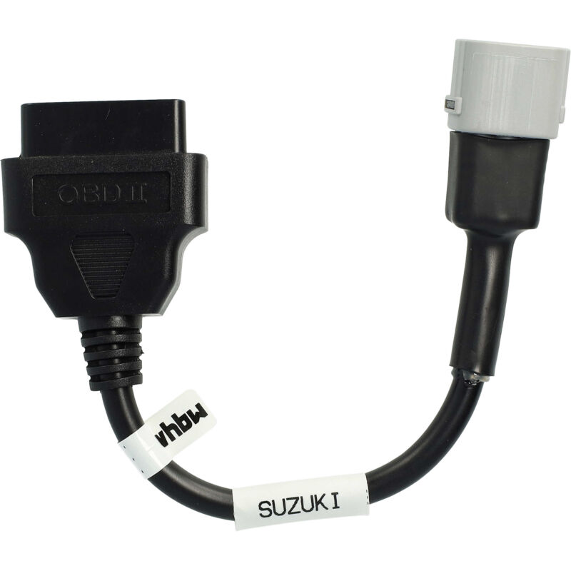 OBD2 Adapter 6 Pin auf OBD2 16Pin kompatibel mit Suzuki gsr 600 (2006 - 2011), gsx-r 125 (2017 - 2019), gsx-r 600 (2004 - 2017) Motorrad - 10 cm