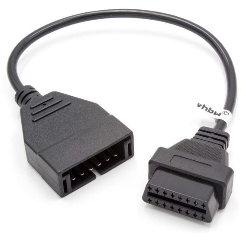 OBD2 - Adapterkabel 12Pin auf 16Pin für OBD-Diagnosegerät kompatibel mit ältere General Motors Company, Chevrolet Modelle - mit dem 12Pin-Anschluss