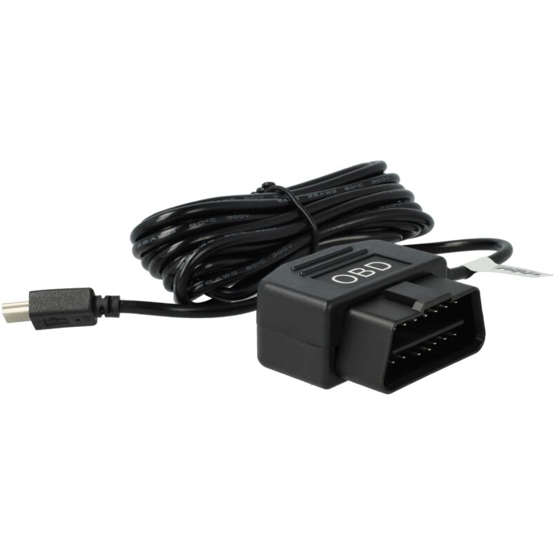 Vhbw - OBD2 Mini-USB Kabel Ladekabel für Dashcam gps Navi Smartphone 3,5m