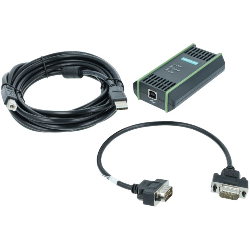 Usb Programmierkabel kompatibel mit Siemens Simatic S7-200, S7-300, S7-400 Steuerungssystem - Verbindungskabel, 5 m - Ersatz für 6GK1571-0BA00-0AA0,