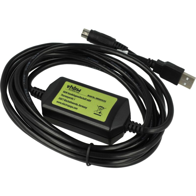 Usb Programmierkabel kompatibel mit Mitsubishi melsec FX3U, FX-Serie Funkgerät, blau - Vhbw