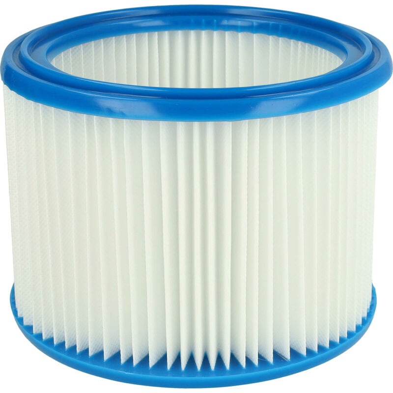 Rund-Filter Falten-Filter kompatibel mit Staubsauger, Saugroboter, Mehrzwecksauger Nilfisk Aero 21-01 pc Inox, 21-21 pc Inox, 21-21 pc, 26-01 pc x