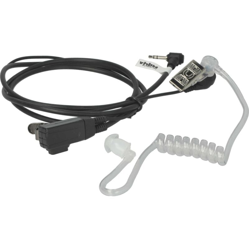 Vhbw - Headset kompatibel mit Motorola F60, FV300, EM1020R, FV500, FV200, EM1000R, EM1000, FV200AA, FR60, FV200R, FR50 Funkgerät - schwarz