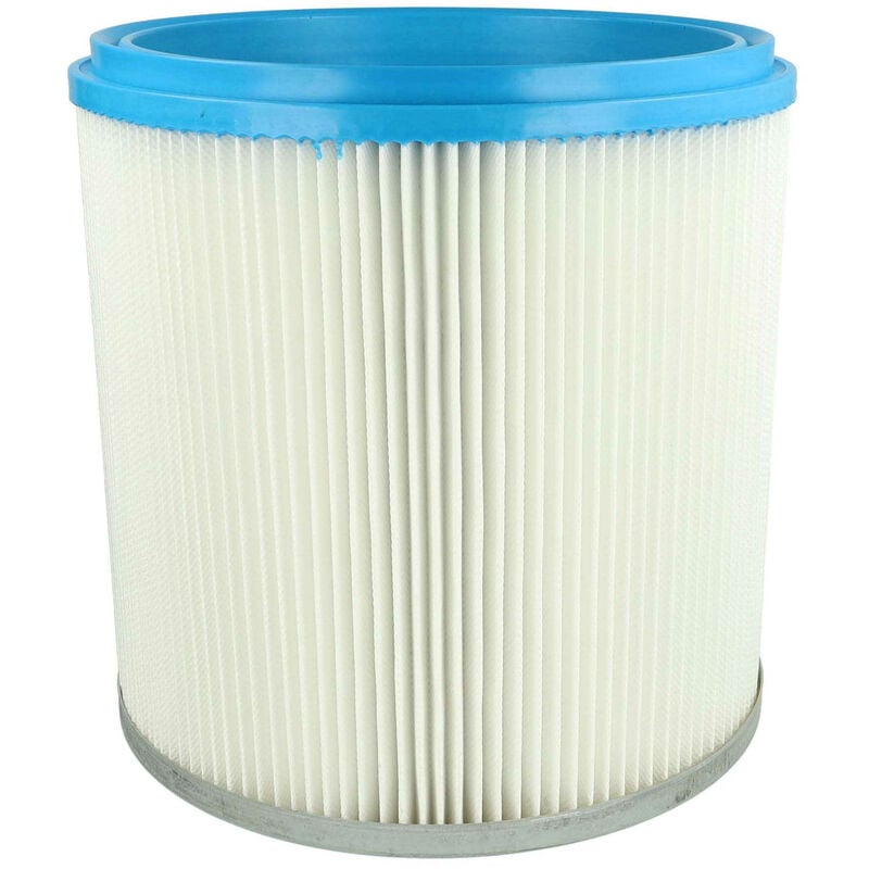 Faltenfilter kompatibel mit Bosch gas 14-20 rfb, gas 12-50 rf Staubsauger - Patronenfilter, Blau Silber Weiß - Vhbw