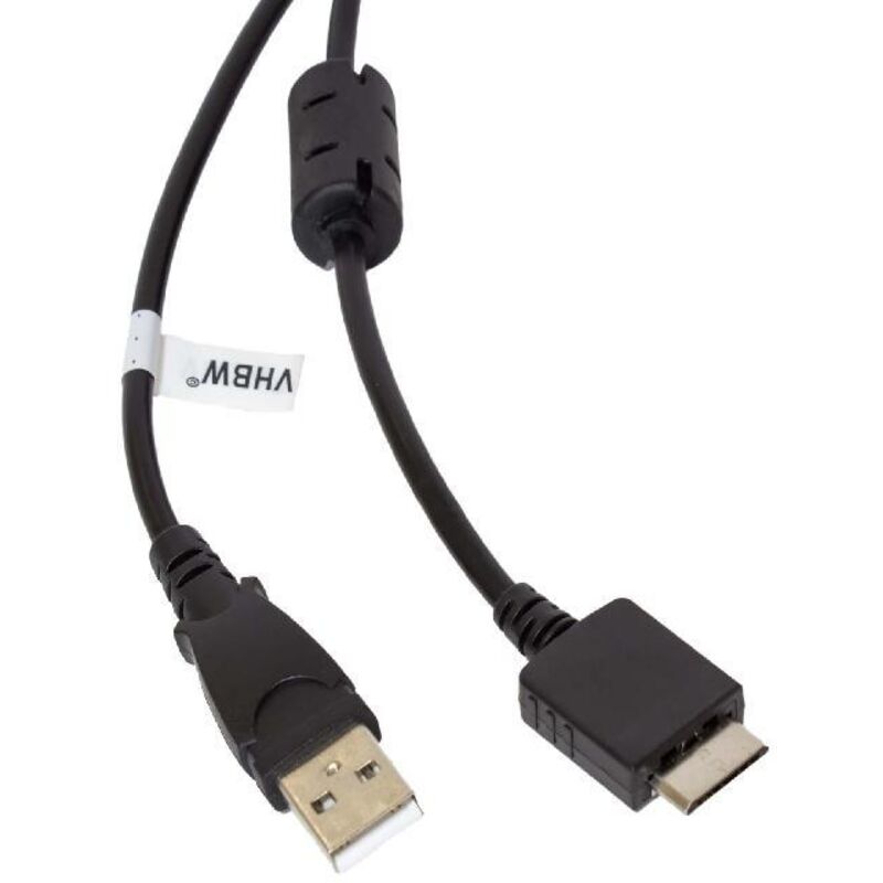 Vhbw - usb Datenkabel (Typ a auf MP3 Player) Ladekabel kompatibel mit Sony Walkman NWZ-S638FREDWM MP3 Player - schwarz, 150cm