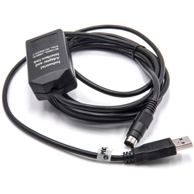 Usb Programmierkabel kompatibel mit Allen Bradley MicroLogix 1000, 1200, 1400, 1100, 1500 Funkgerät mit Treiber cd, schwarz - Vhbw