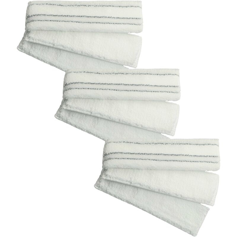 Vhbw - Wischtuch Set (9-tlg.) Ersatz für Thomas 787204 für Staubsauger - 3x Pad für Fliesenreinigung, 6x Pad für Parkettreinigung