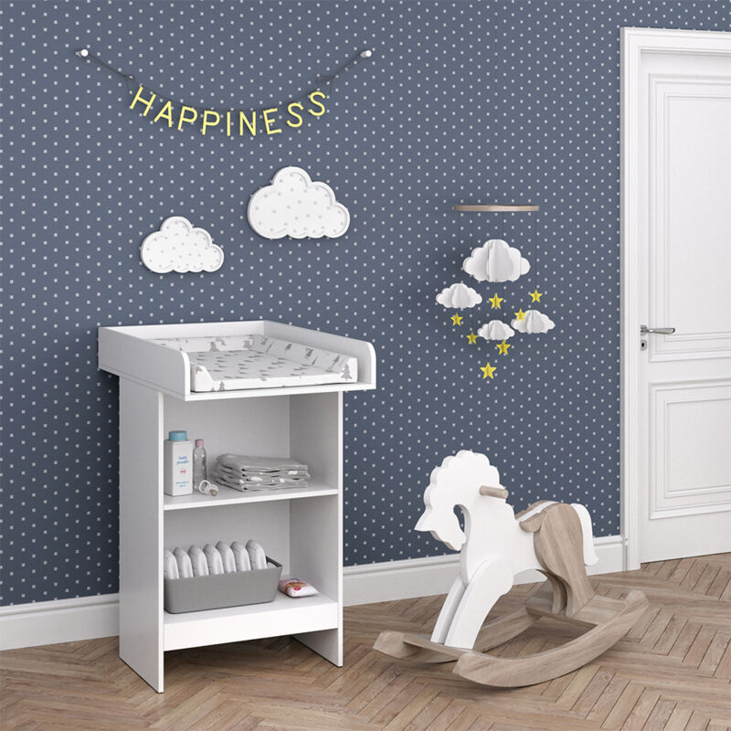 Wickelkommode Leo, Weiß, 60 x 103 cm Vicco