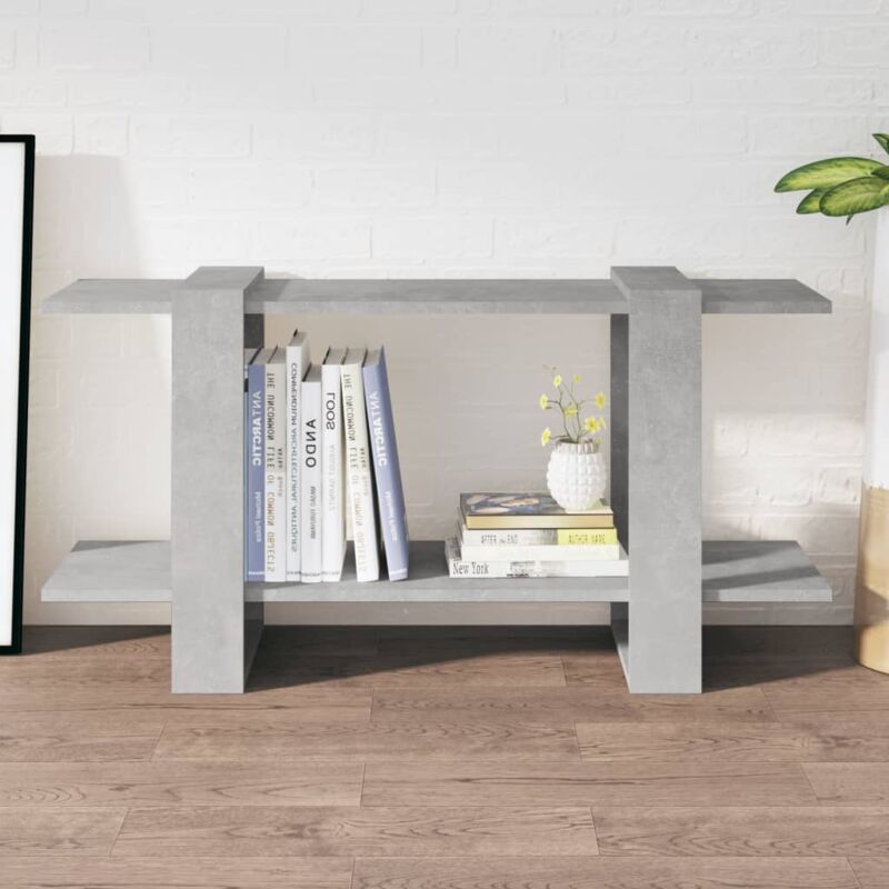 vidaXL Bücherregal Betongrau 100x30x51 cm Holzwerkstoff