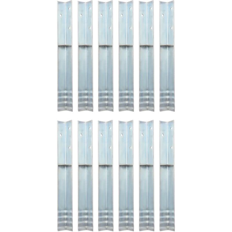 Vidaxl - Bodenanker L-Form für Spielturm 12 Stk. Stahl 5 x 5 x 50 cm