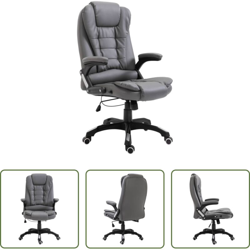 Ergonomischer Bürostuhl - Bürostuhl Anthrazit Kunstleder