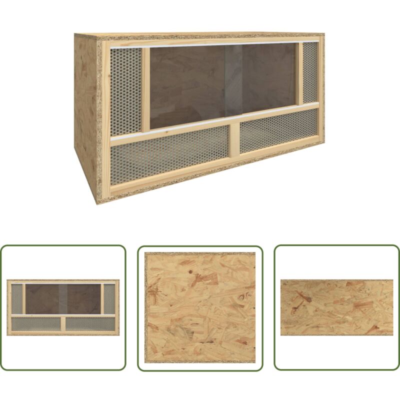 Terrarium Holzwerkstoff 80x40x40 cm Vidaxl