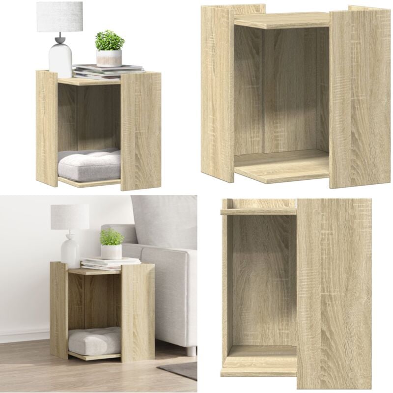 Katzenklo Sonoma Eiche 42x42x51 cm Holzwerkstoff - Vidaxl
