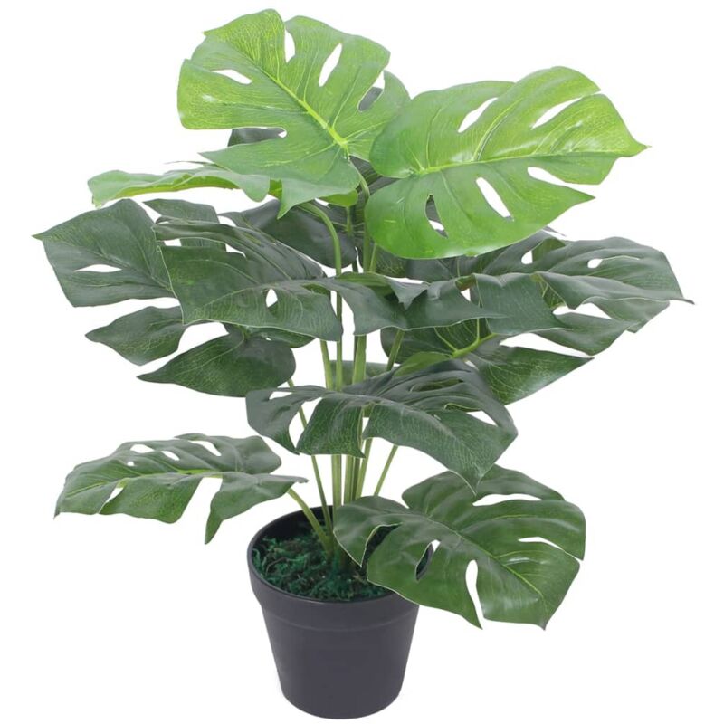 vidaXL Künstliche Monstera-Pflanze mit Topf 45 cm Grün