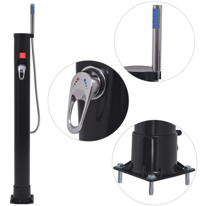 Solardusche 8 l pvc Stahl - Vidaxl