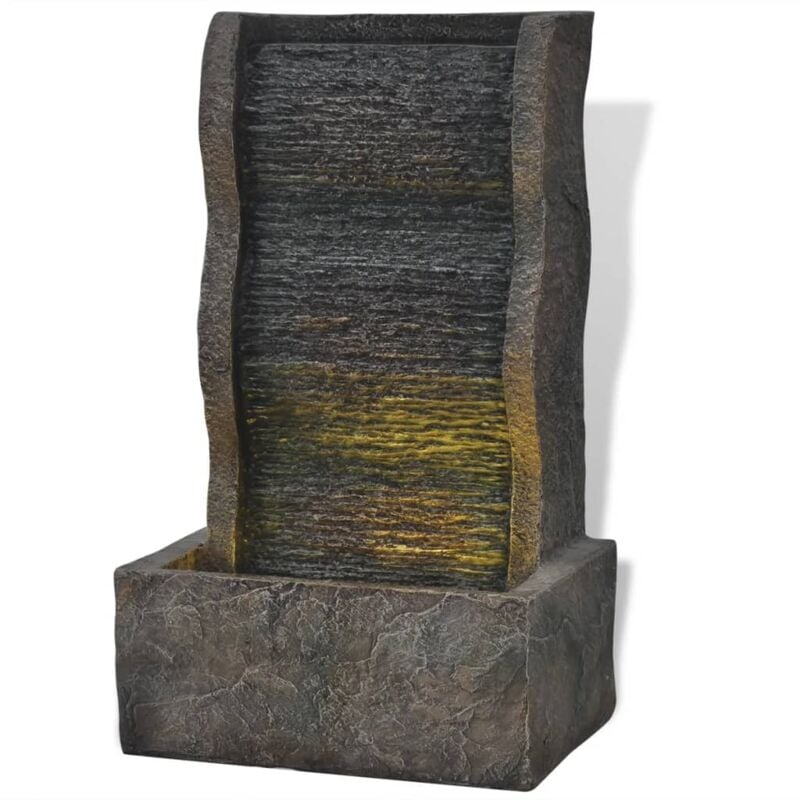 Zimmerbrunnen mit LED-Licht Polyresin - Vidaxl