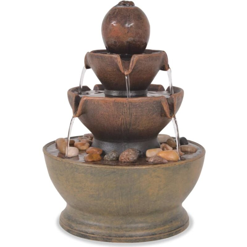 Zimmerbrunnen mit Pumpe Polyresin Vidaxl