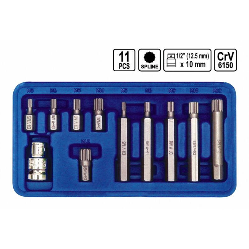 Vielzahn Stern Nuss Einsätze Bitsatz 11 tlg