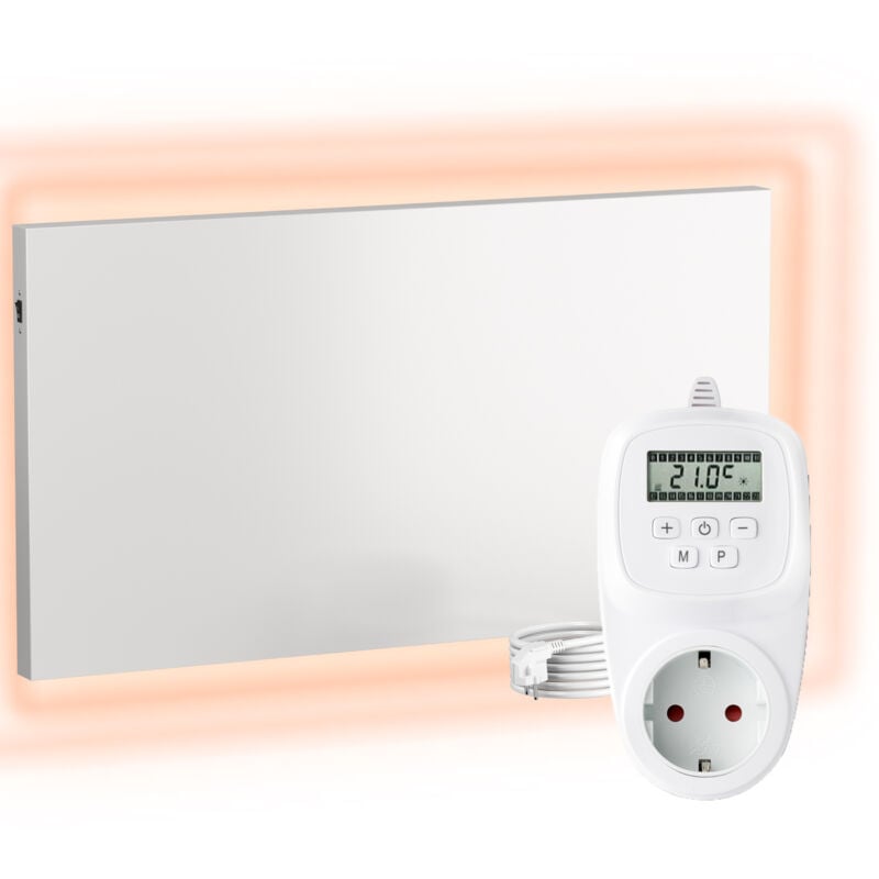H300 Infrarotheizung Wandheizung - Infrarotheizung 300W mit Thermostat - Infrarotheizung Panel für Wandmontage - Infrarot Heizkörper + TH12