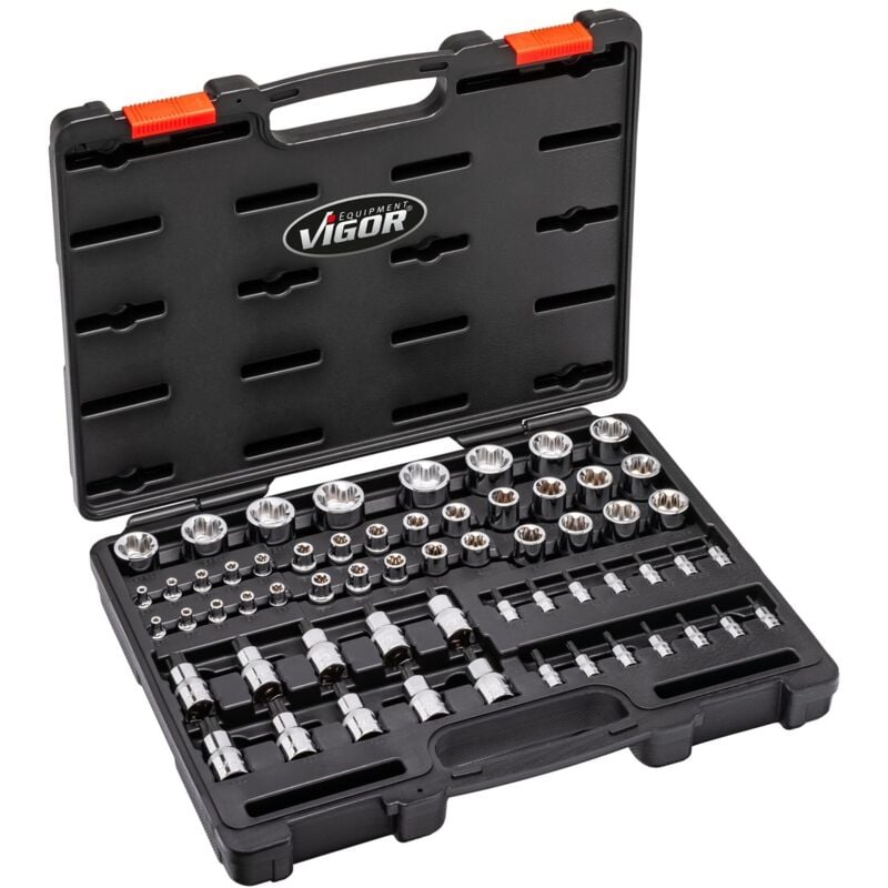 T+ Steckschlüsseleinsatz Satz ∙ V7920N ∙ 1/4 Zoll (6,3 mm) Vierkant hohl, 3/8 Zoll (10 mm) Vierkant hohl, 1/2 Zoll (12,5 mm) Vierkant hohl