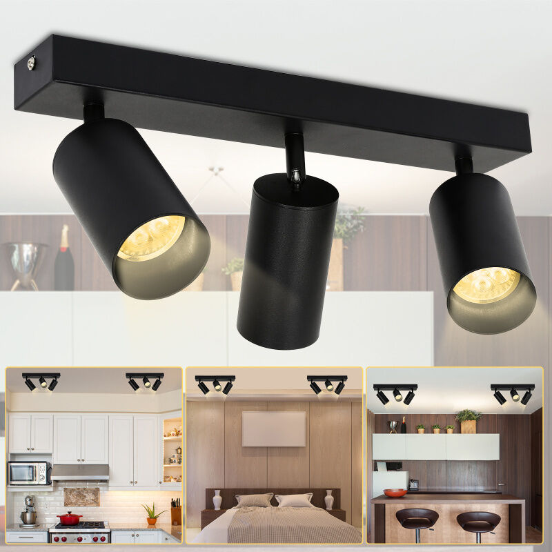 Vingo - swanew Deckenleuchte Decken-Leuchte led Deckenstrahler 4W Deckenlampe 3-flammig