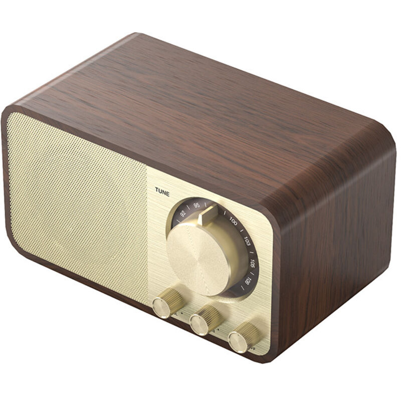 Vintage Klassische Holz Lautsprecher Soundbar Stereo Surround Subwoofer Aux FM Radio