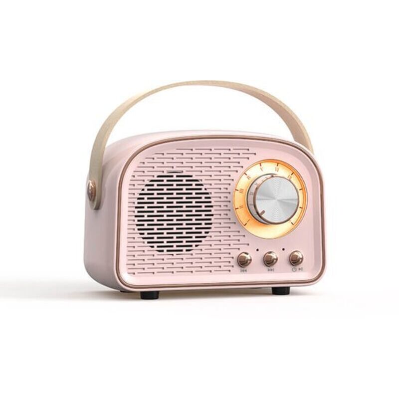 Vintage-Retro-Bluetooth-Radio-Lautsprecher – Kabelloser Stereo-Lautsprecher mit FM-Radio – Vintage-Design – Bluetooth 5.0-Lautsprecher für